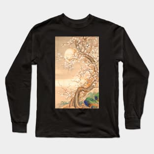 Japanese plum blossoms in moonlight Long Sleeve T-Shirt